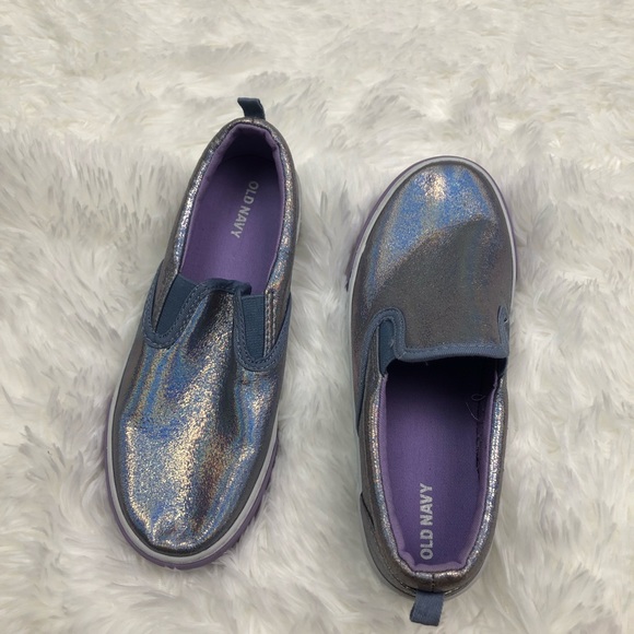 Old Navy Lavender Iridescent Slip on Sneakers 4 - Picture 7 of 12